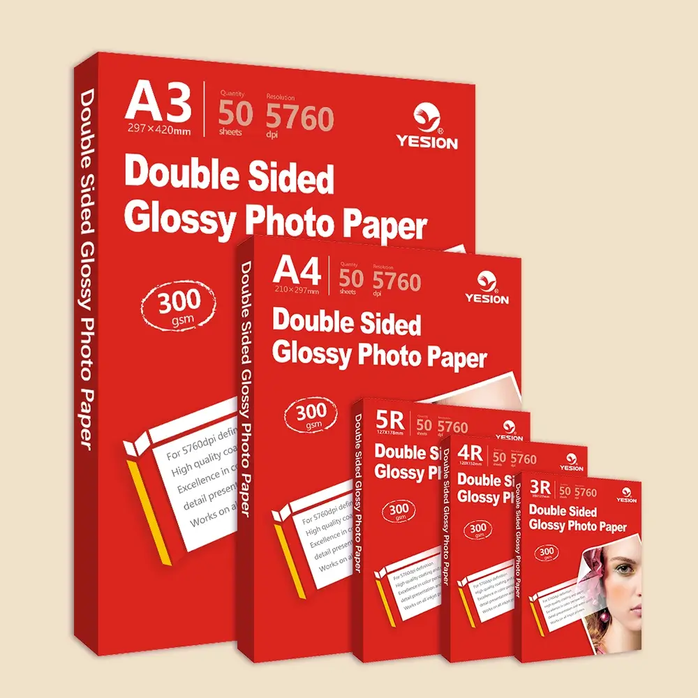 300 gsm Glossy Paper  Double Sided Photo Paper For Printer